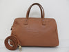 BVLGARI Calf Leather Collezione Logo Embossed Handbag 2-Way