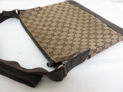 GUCCI GG Canvas GG Supreme Sherry Calfskin Shoulder Tote Bag 3-Piece Bag