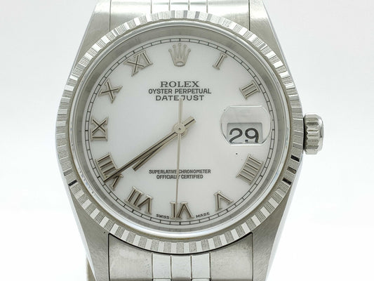 ROLEX 16220 U916164 White Roman Jubilee Breath Men's Watch