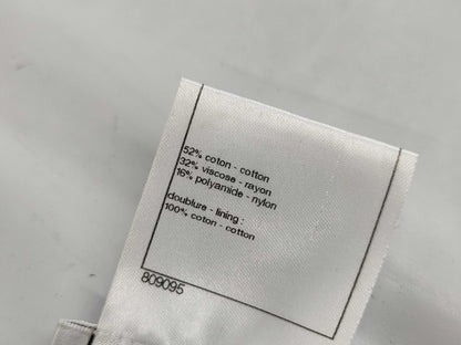 CHANEL Camellia Lace Floral Print Short Sleeve Set Size 38 Other Apparel