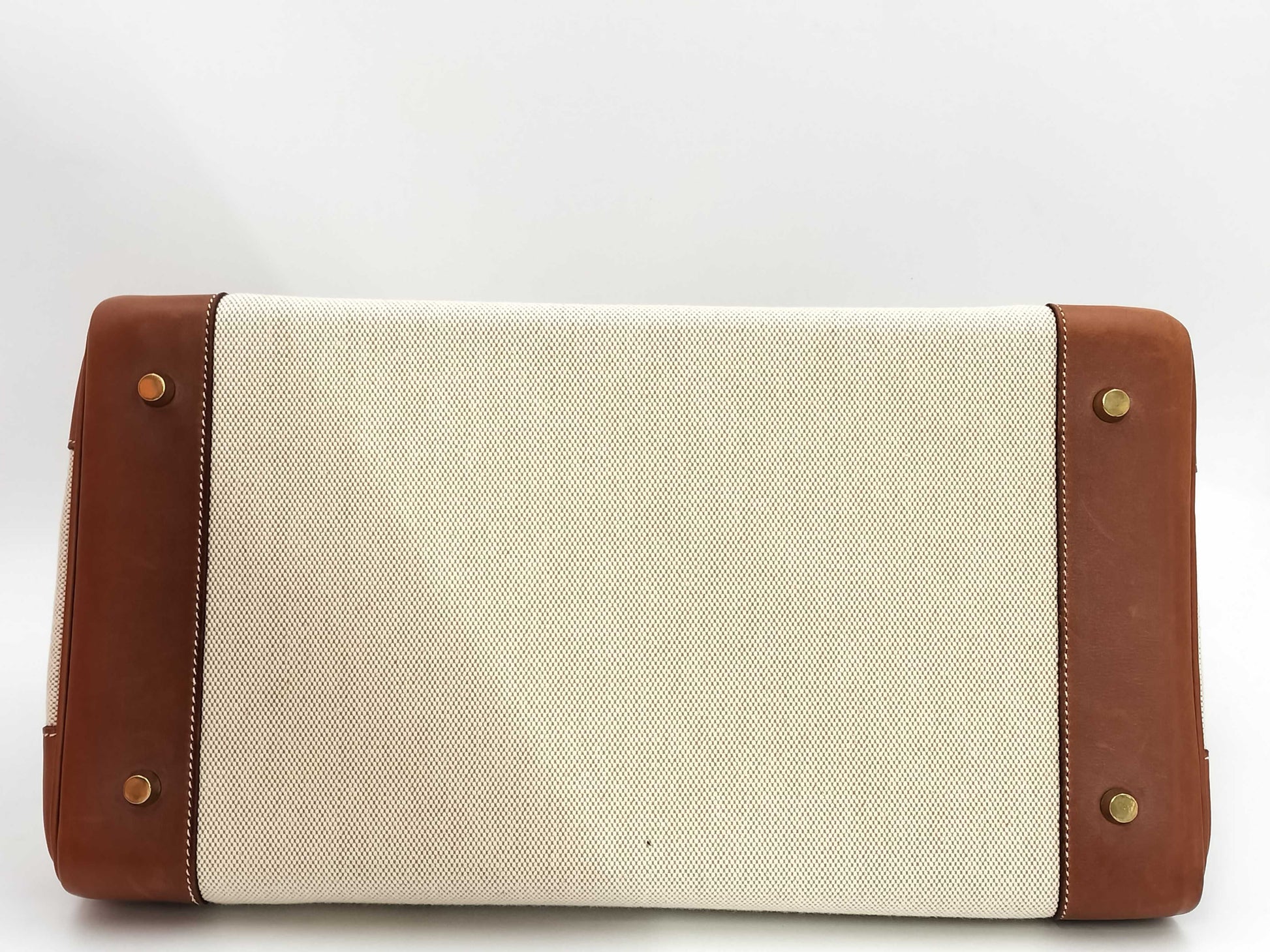 HERMES Birkin 40 Natural Ash/Valenia GP Hardware Handbag