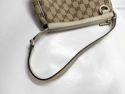 GUCCI GG Canvas Gucci Shoulder GG Campus Brown Handbag