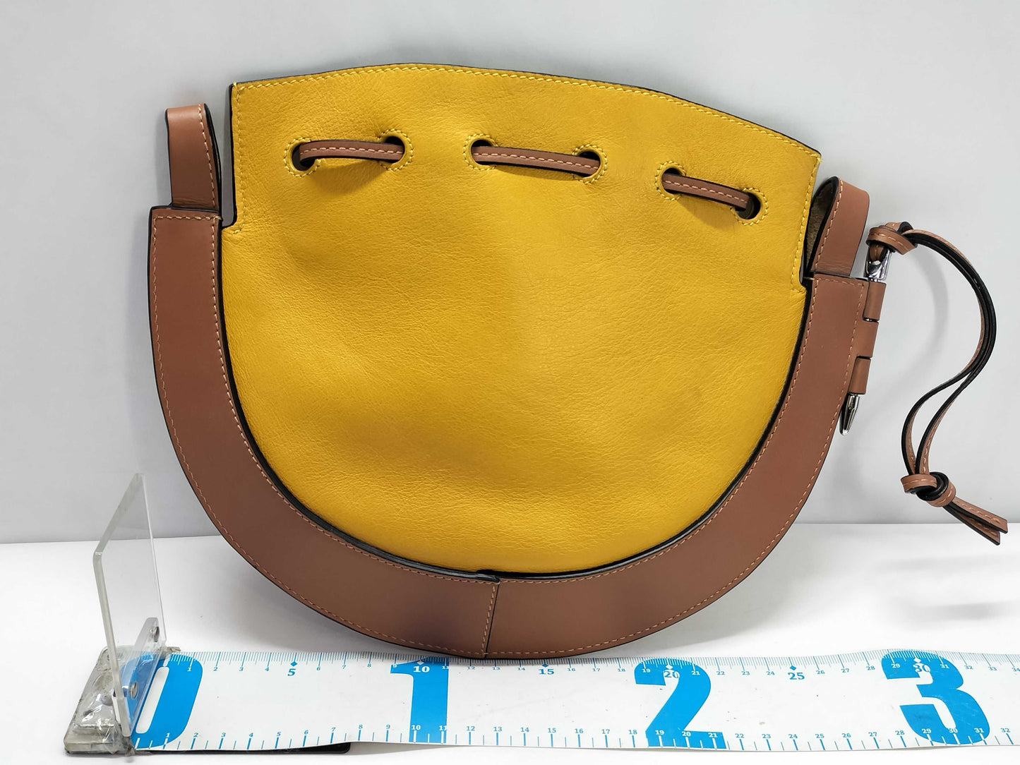 LOEWE Shoulder Calf Yellow/Brown Shoulder Bag