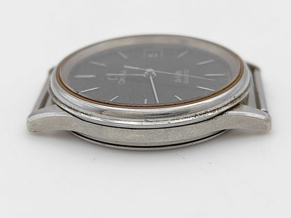 OMEGA 1332 Quartz Black Dial Boys Watch