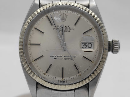 ROLEX 1601 Silver Dial Men's Watch