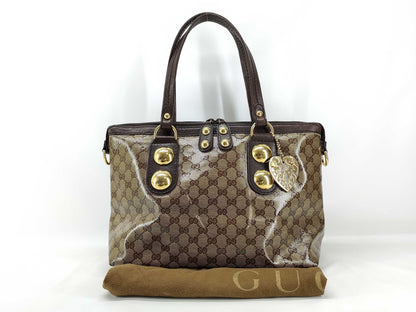 GUCCI GG Crystal Handbag Tote Bag