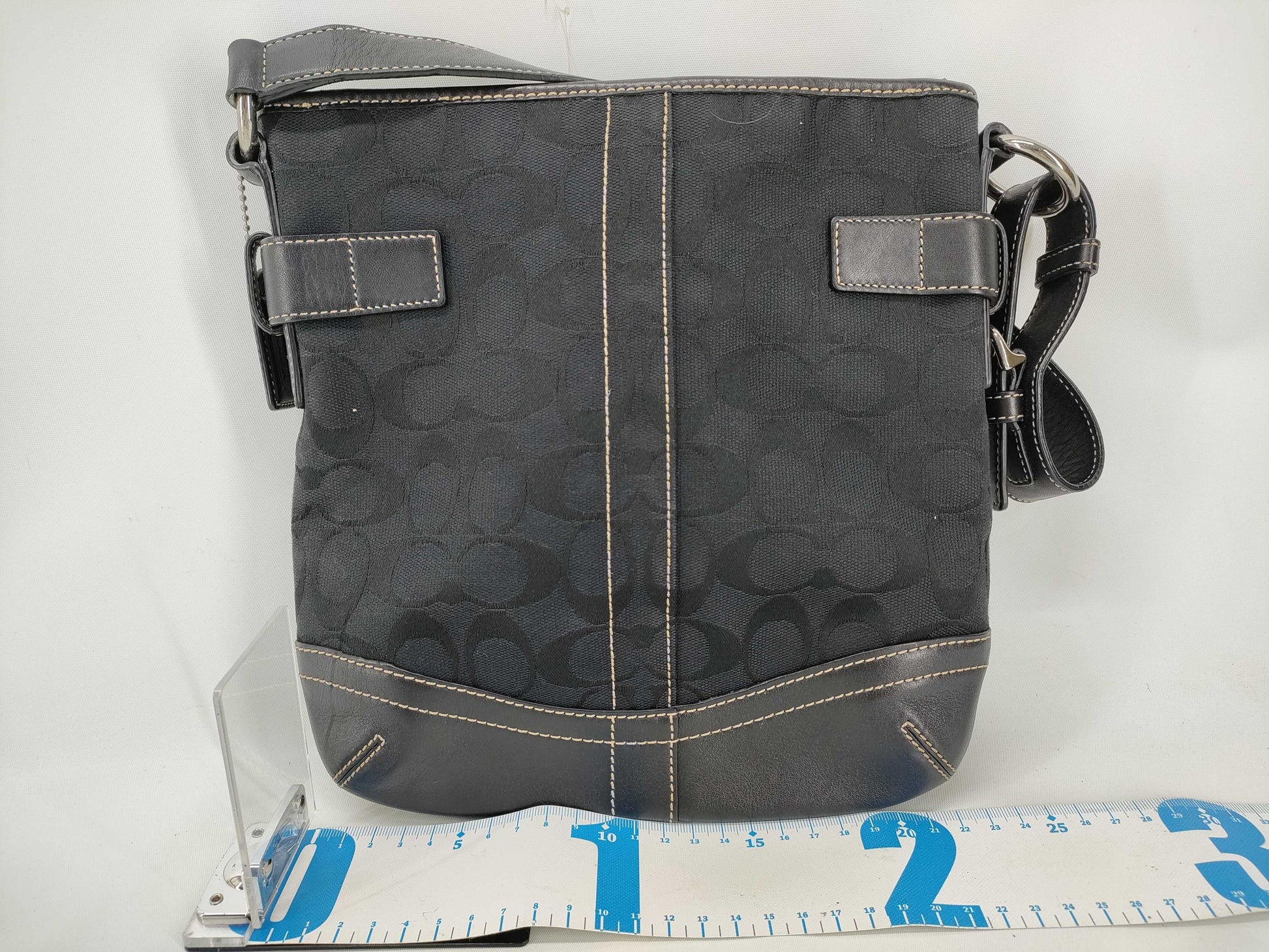 COACH Signature Shoulder Bag Black