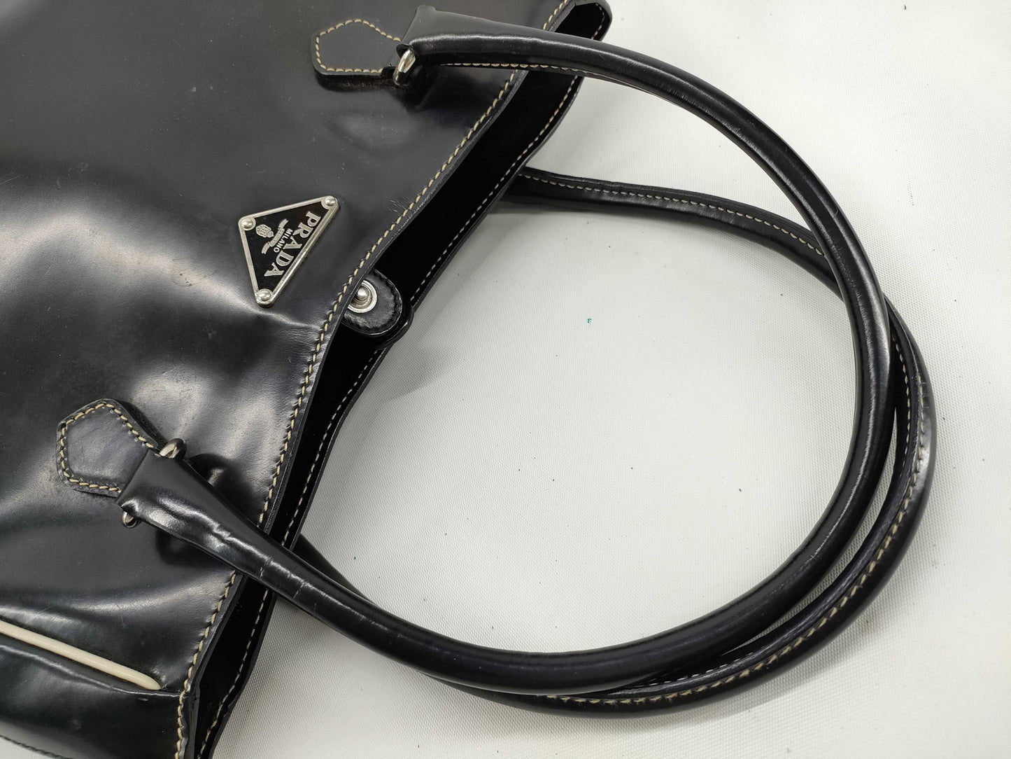 PRADA Prada Patent Leather Handbag Handbag