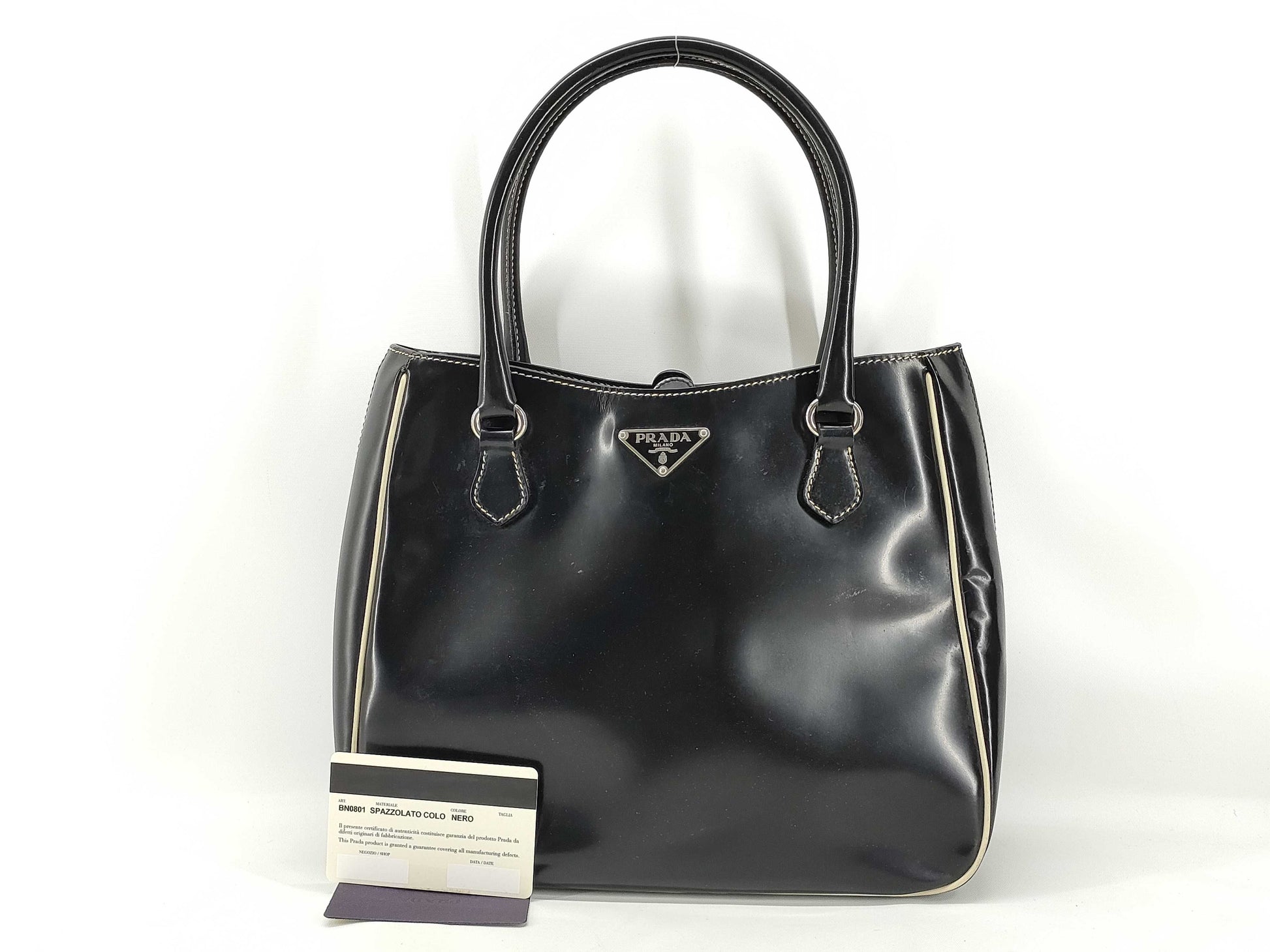 PRADA Prada Patent Leather Handbag Handbag