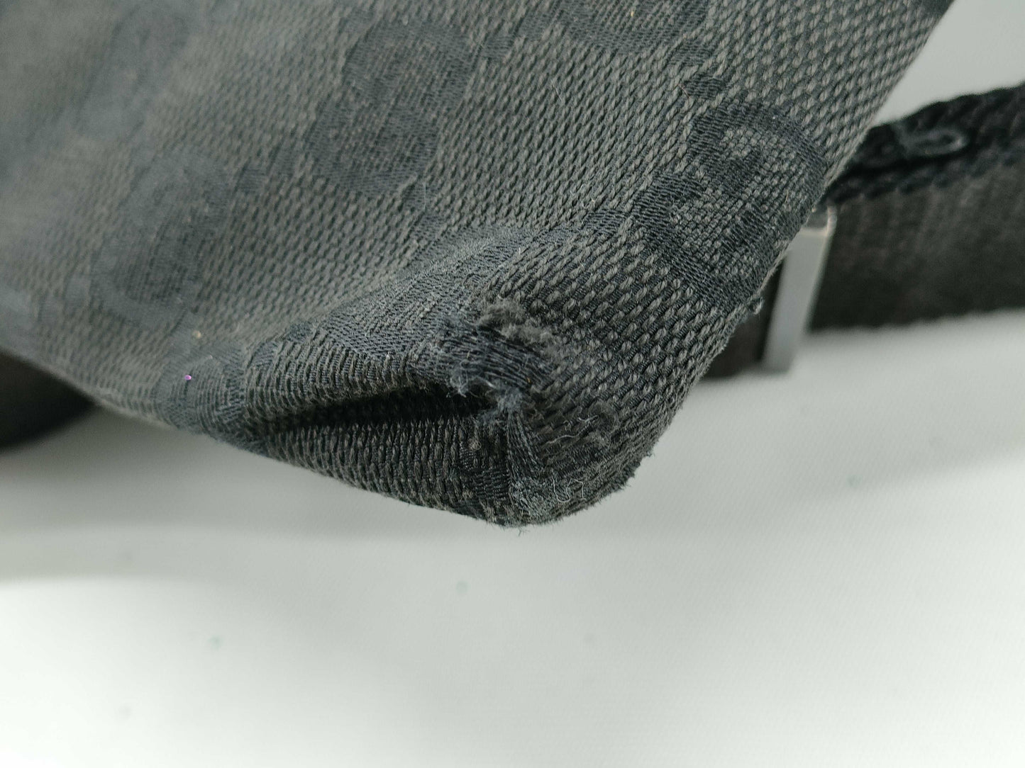 GUCCI GG Canvas Waist Bag in Black