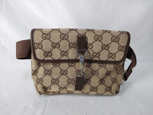 GUCCI GG Canvas Waist Bag