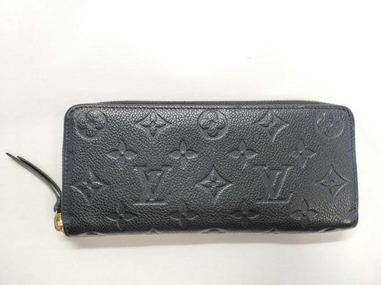 LOUIS VUITTON Monogram Ampplant Vuitton Monogram Unplanted Zippy Wallet Black Wallet