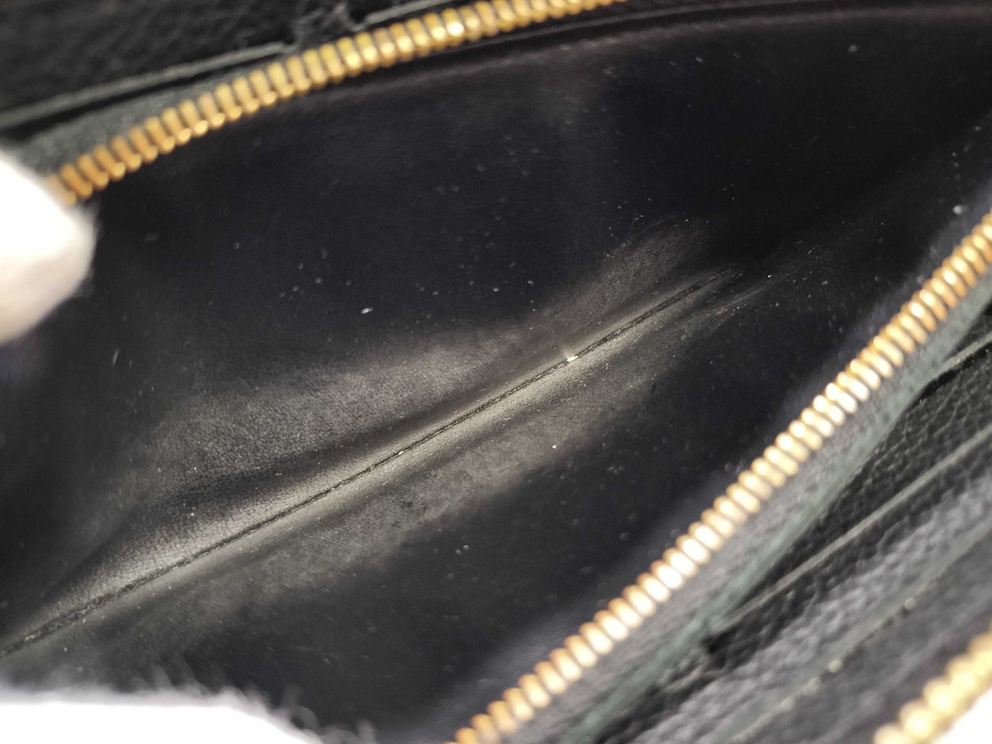 LOUIS VUITTON Monogram Ampplant Vuitton Monogram Unplanted Zippy Wallet Black Wallet