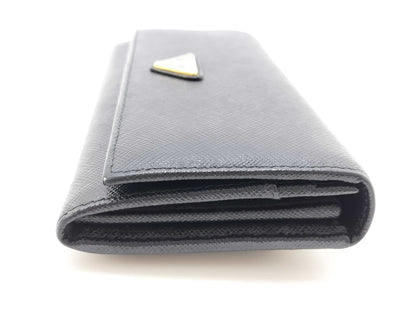 PRADA Safiano Long Wallet Black Wallet