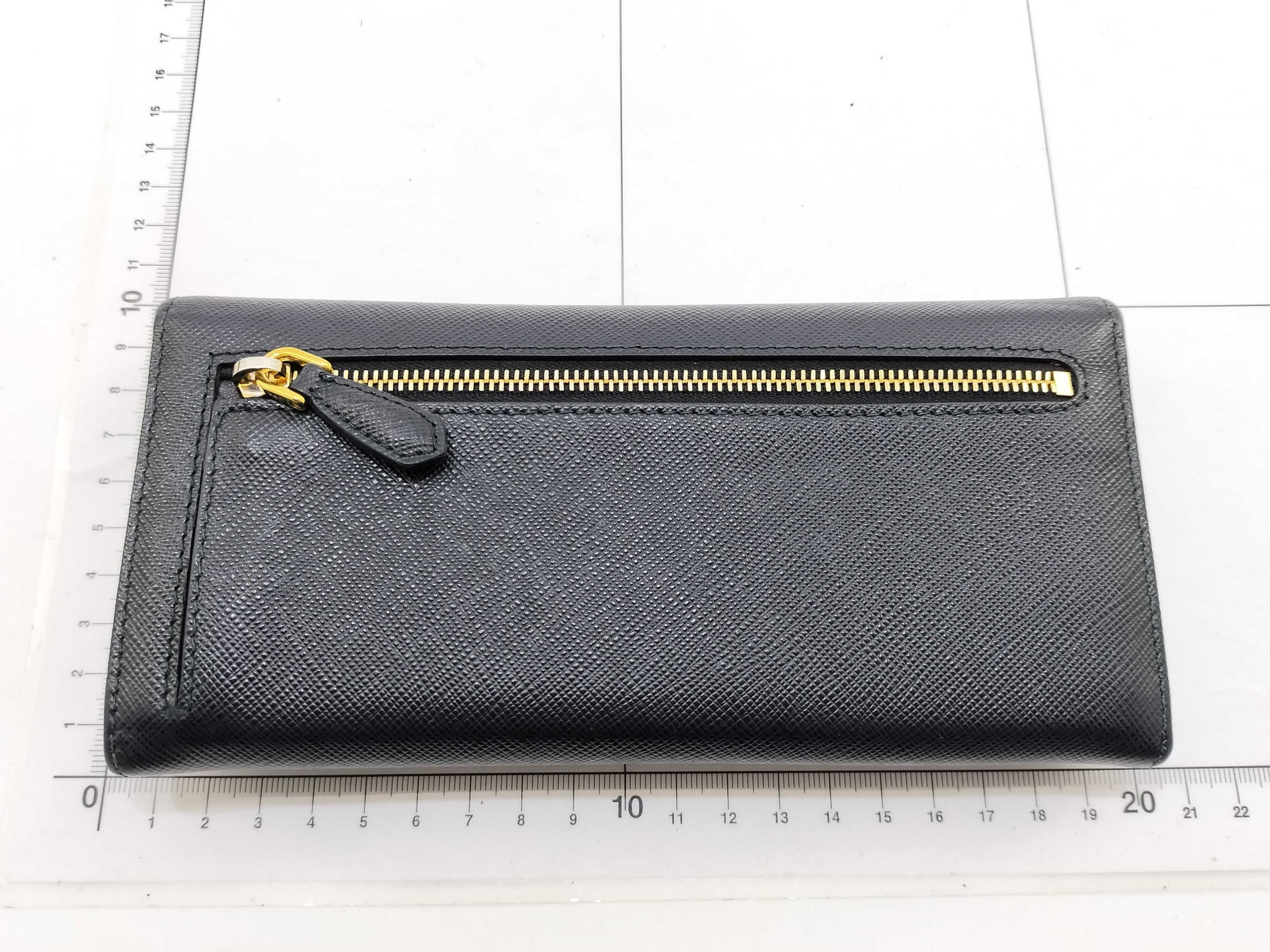 PRADA Safiano Long Wallet Black Wallet