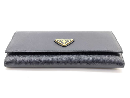 PRADA Safiano Long Wallet Black Wallet