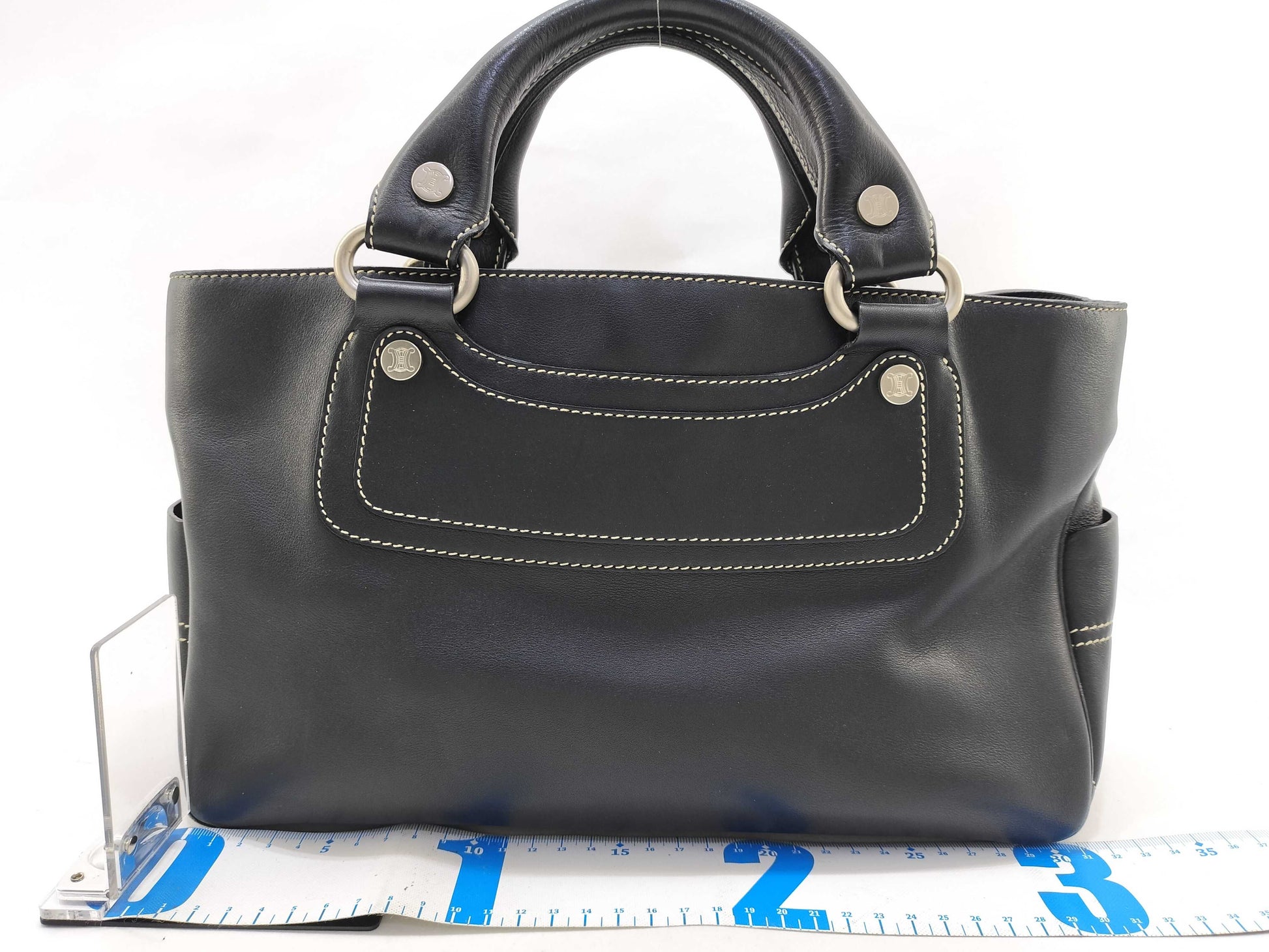 CELINE Celine Leather Boogie Bag Black Handbag