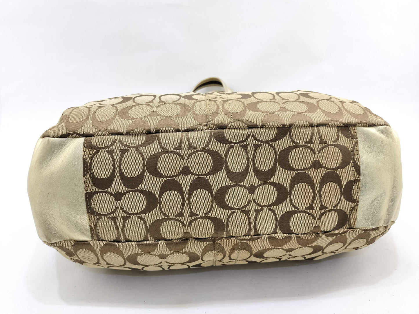 COACH Signature Coach Signature Handbag Gold Handbag