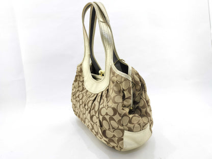 COACH Signature Coach Signature Handbag Gold Handbag