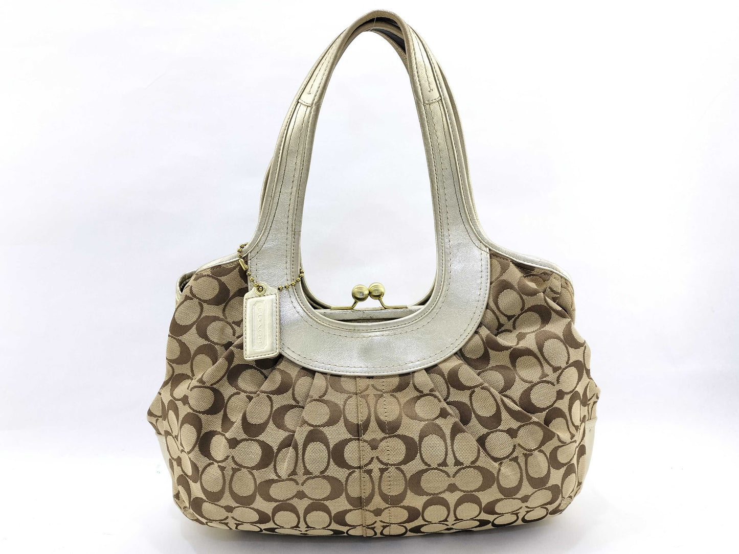COACH Signature Coach Signature Handbag Gold Handbag