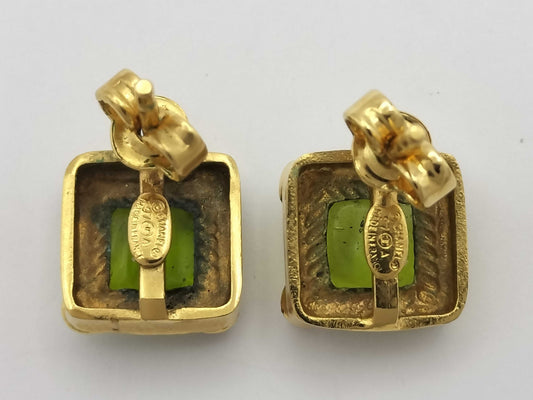 CHANEL Stone Earrings Earrings