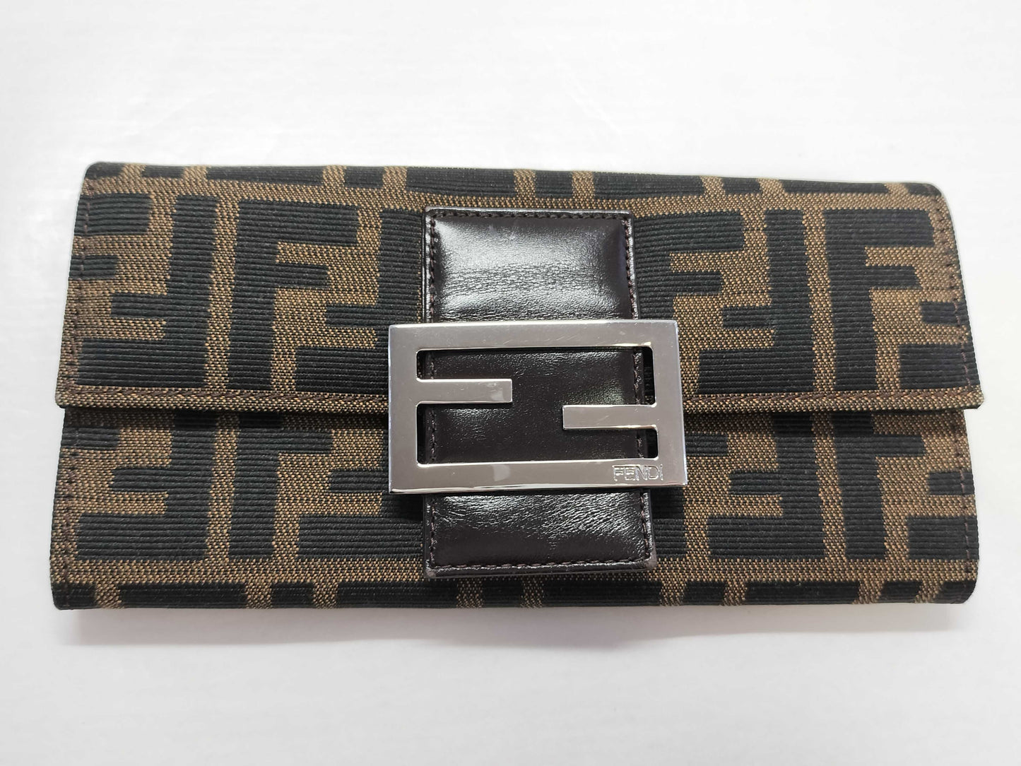 FENDI Zucca Pattern Fendi Zucca Long Wallet Wallet