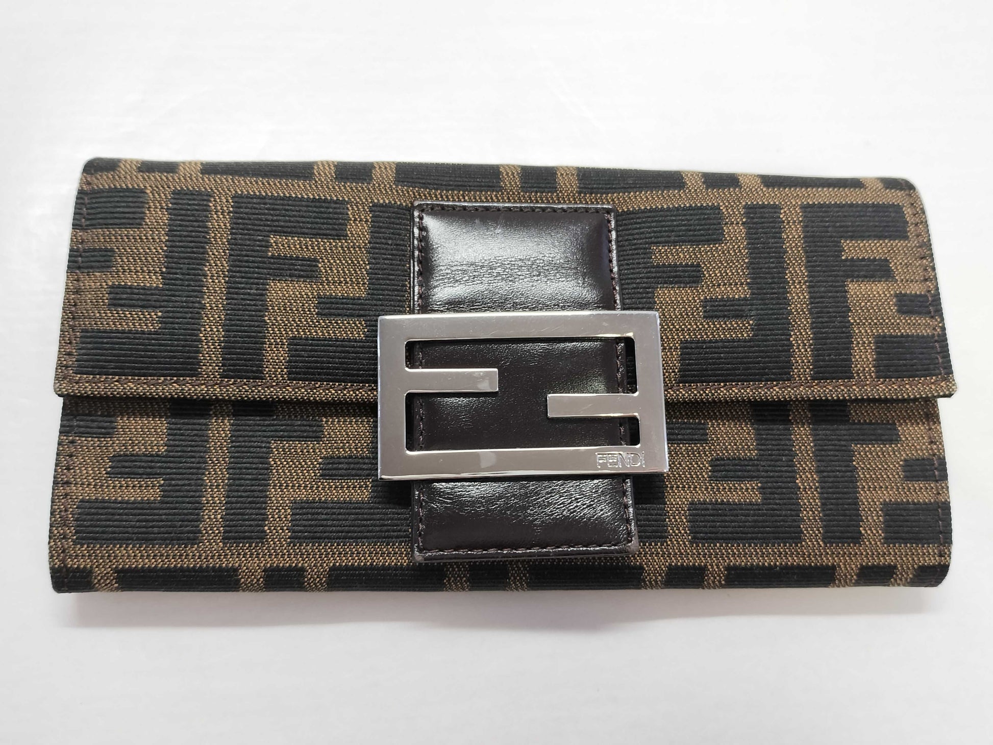 FENDI Zucca Pattern Fendi Zucca Long Wallet Wallet