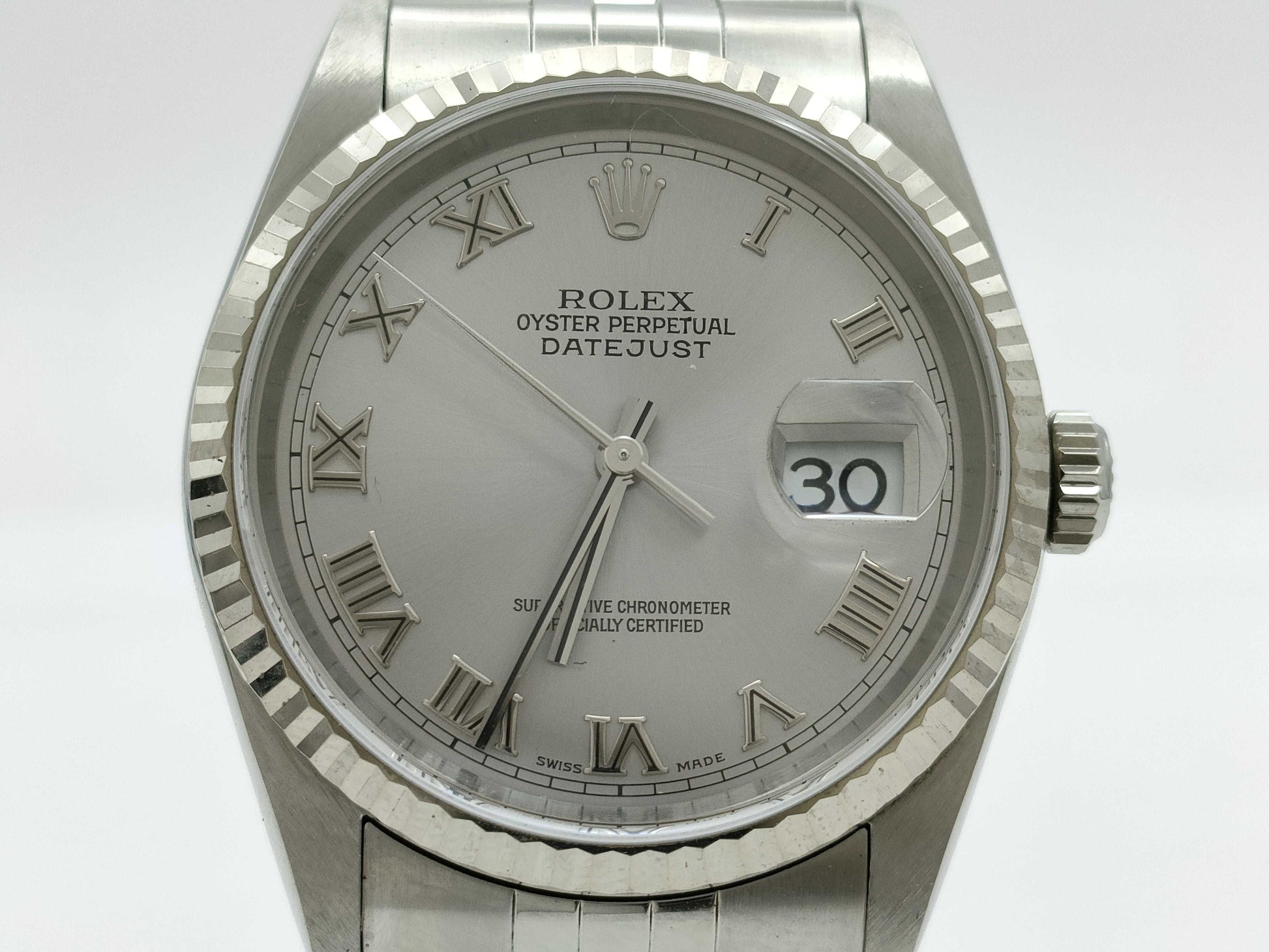 ROLEX 16234 Y982271 Silver Dial Jubilee Breath Boy's Watch