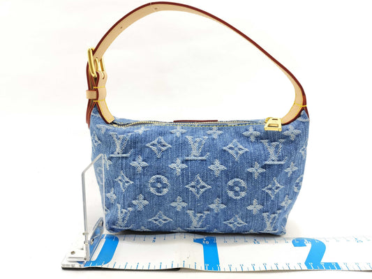LOUIS VUITTON Monogram Denim Vuitton Monogram Denim Pochettehills RFID Shoulder Bag