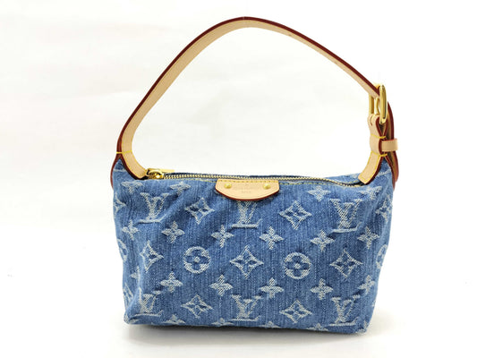 LOUIS VUITTON Monogram Denim Vuitton Monogram Denim Pochettehills RFID Shoulder Bag
