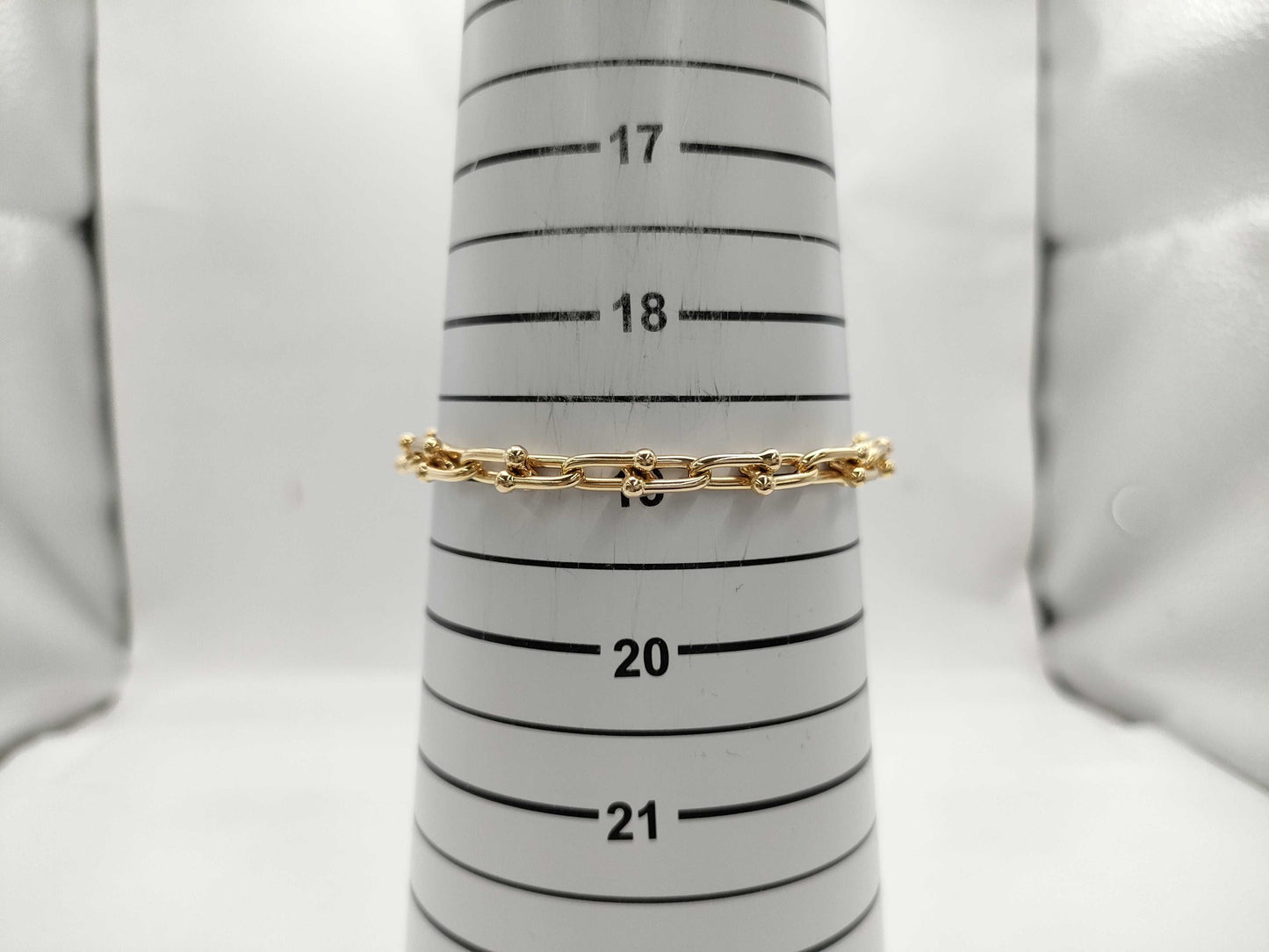 Tiffany & Co. Hardware Link Small Au750 16.6g Bracelet/Bangle 