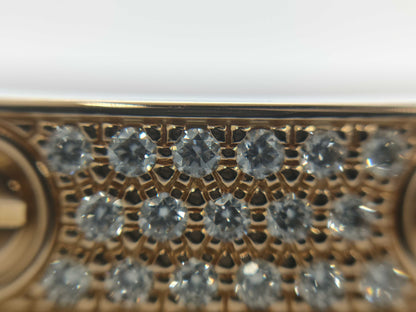 Cartier Love Bracelet Classic Model #17 Pavé Diamond PG Au750 45.8g Bracelet/Bangle 