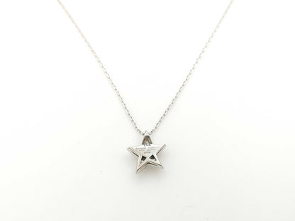 CHANEL Comet Diamond WG Au750 4.0g Necklace 