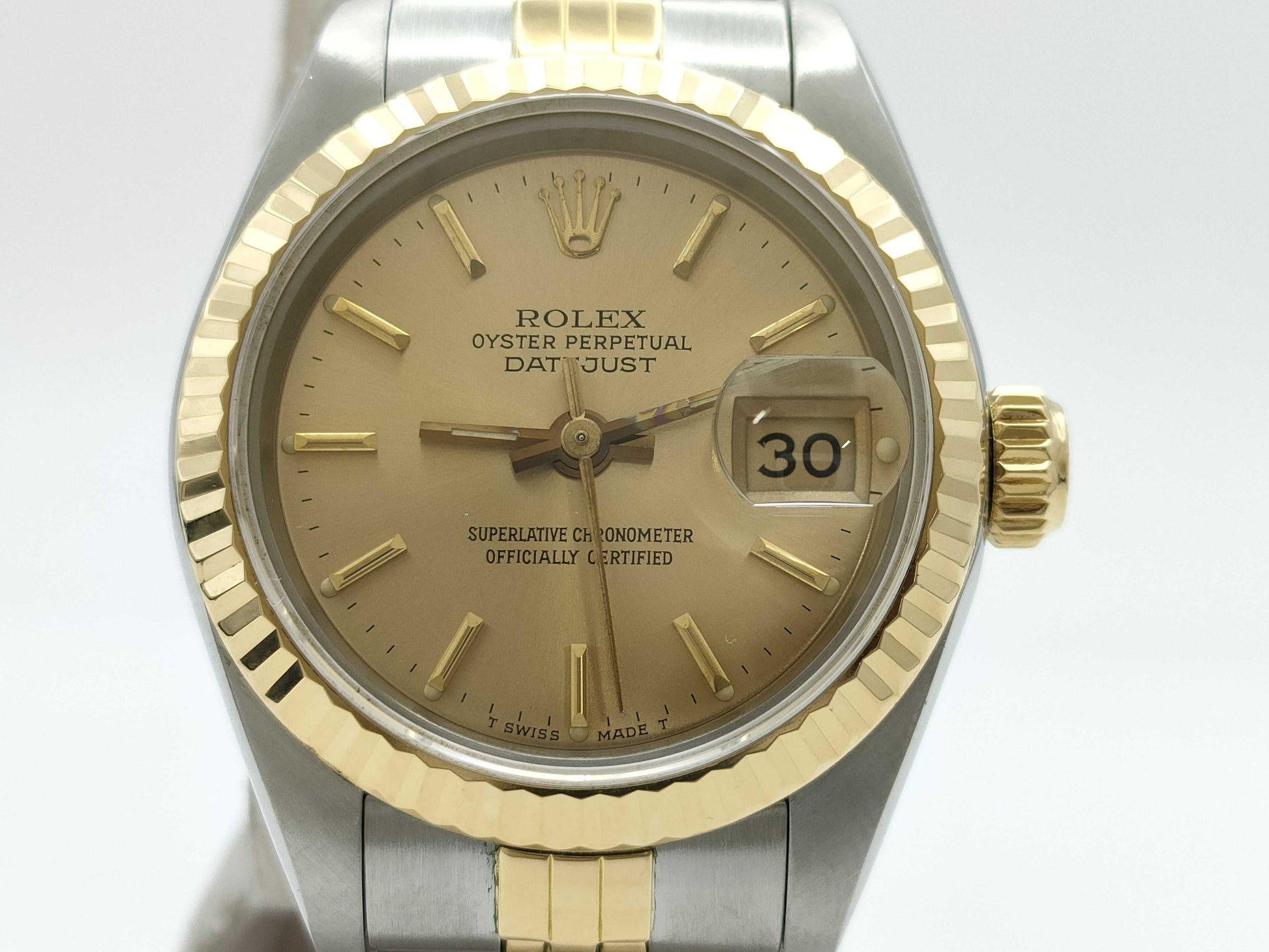 ROLEX 69173 9601745 Champagne Dial Jubilee Breath Women's Watch