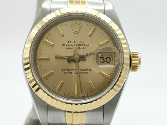 ROLEX 69173 9601745 Champagne Dial Jubilee Breath Women's Watch