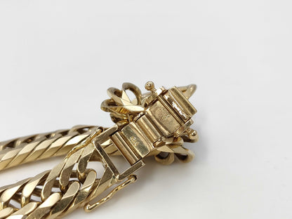 Kihei 8-Sided Triple 20cm K18 49.6g Bracelet Bangle 