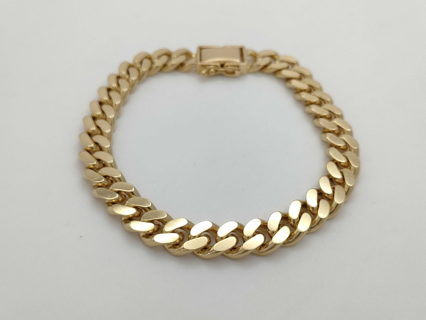 Kihei 2-Sided Single 19.5cm K18 50.1g Bracelet Bangle 