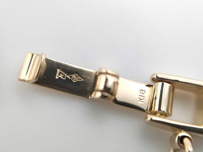 Kihei 6-sided double 60cm K18 20.0g necklace 