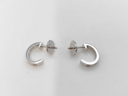 Cartier Love Hoops WG 750 3.8g Earrings 
