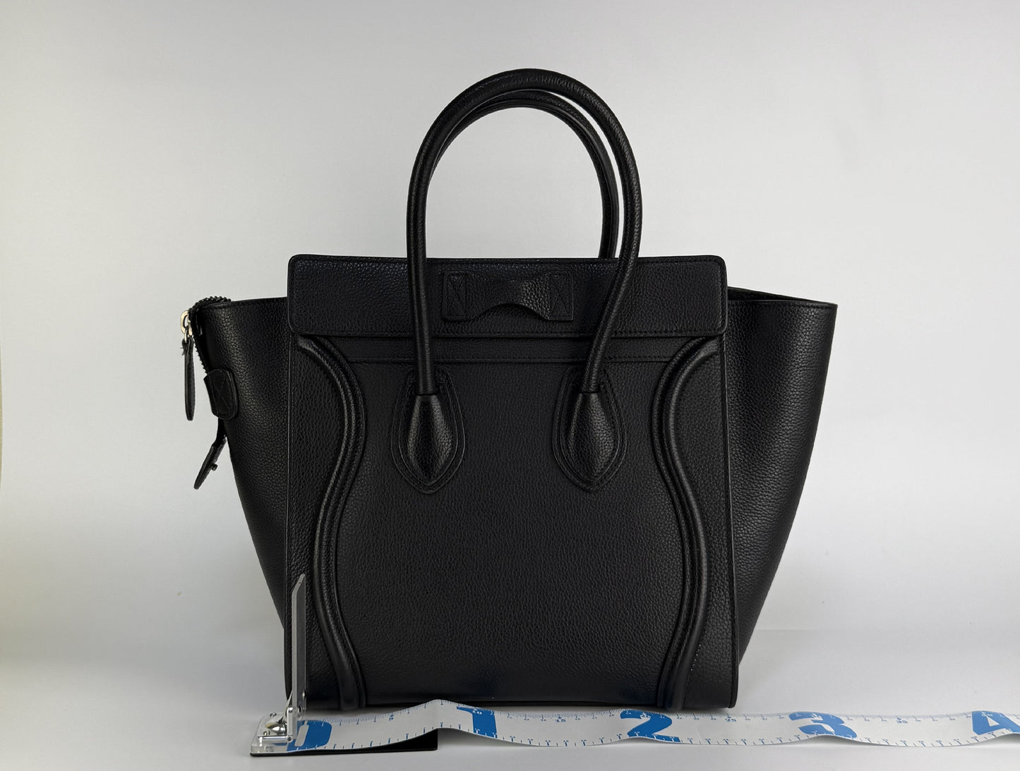 CELINE Luggage Microshopper Leather Black Handbag