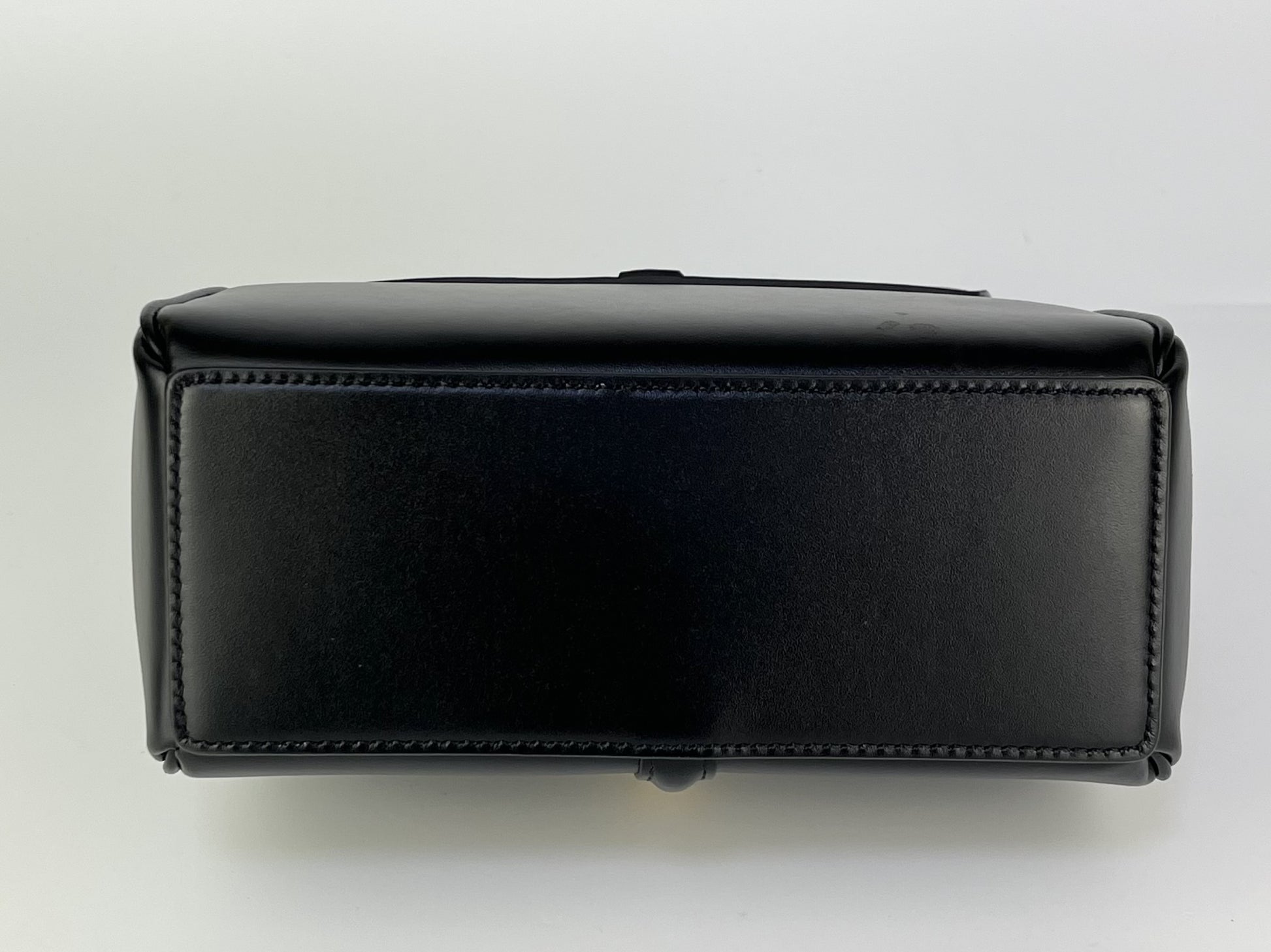 CELINE 16 Saze Mini Leather Black 2WAY Handbag Shoulder Bag