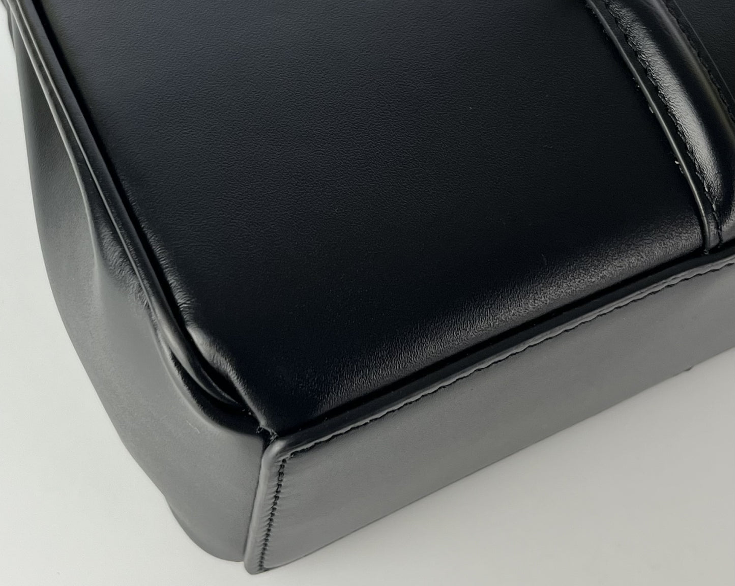 CELINE 16 Saze Mini Leather Black 2WAY Handbag Shoulder Bag