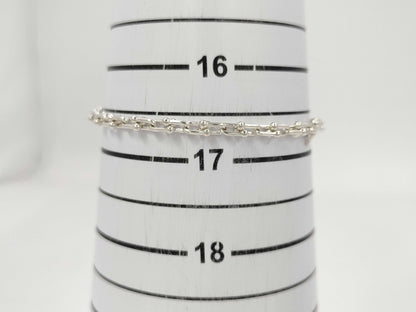 Tiffany&Co. Hardware Microlink L Bracelet AG925 6.9g Bracelet Bangle