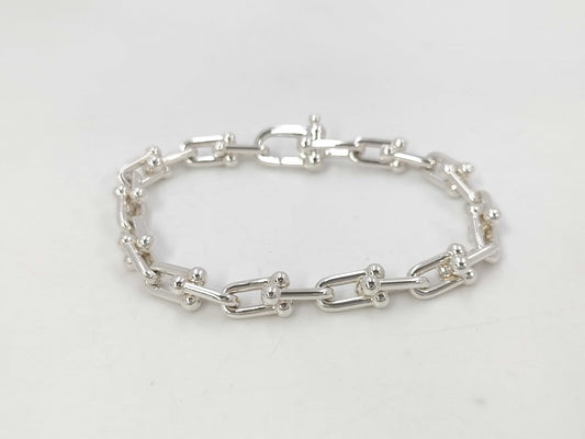 Tiffany&Co. Tiffany & Co. Hardware Small Link S Bracelet AG925 16.3g Bracelet Bangle