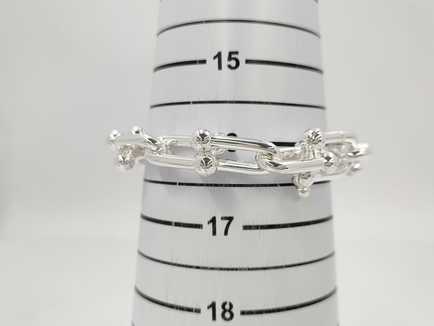 Tiffany & Co. Hardware Large Link L Bracelet AG925 60.9g Bracelet Bangle