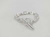 HERMES Schone Dunkle MM14 Frame 24 Engraved Bracelet AG925 52.2g Bracelet Bangle