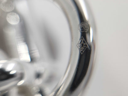 HERMES Schone Dunkle MM14 Frame 24 Engraved Bracelet AG925 52.2g Bracelet Bangle