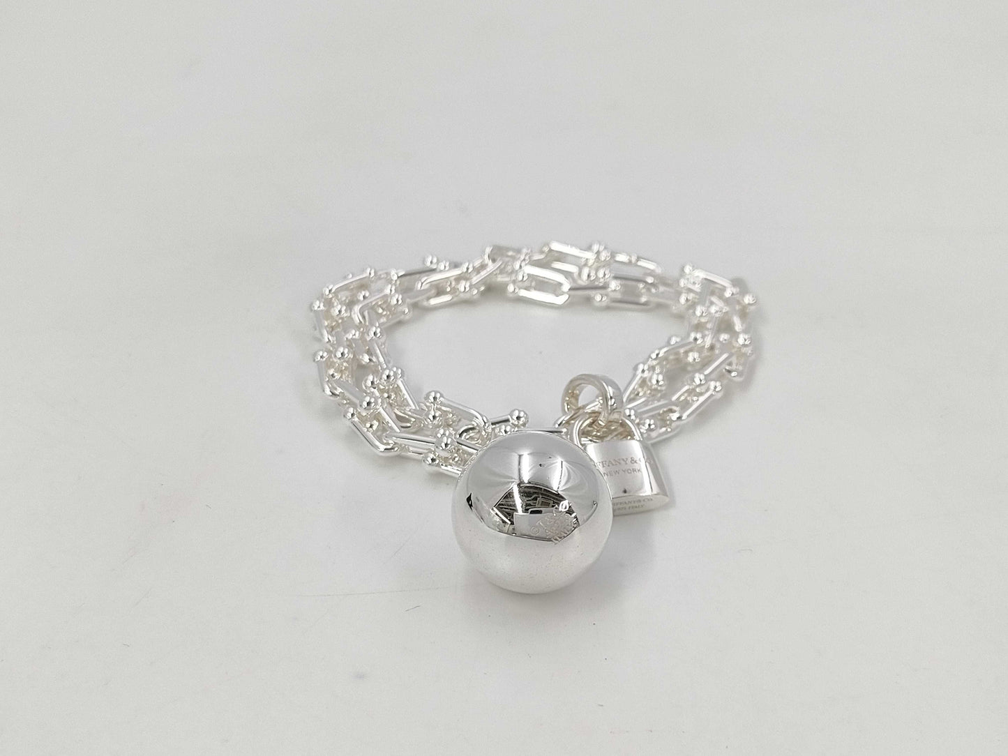 Tiffany&Co. Tiffany & Co. Hardware Small Wrap Bracelet L Size Ag925 45.3g Bracelet Bangle