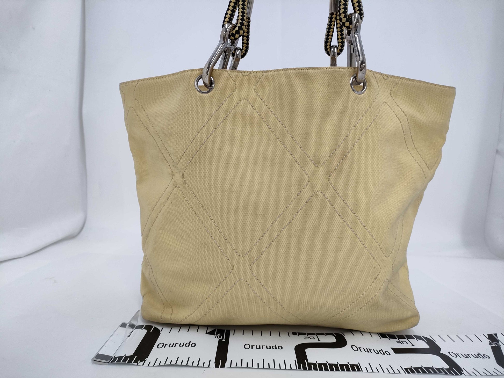 CHANEL No.5 Cocomark Canvas Yellow Tote Bag
