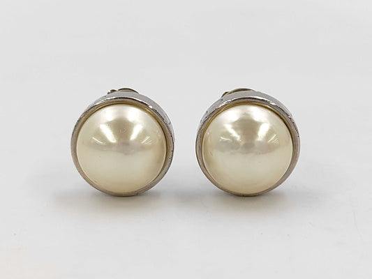 CHANEL CHANEL Pearl Earrings Rice Yes Earrings